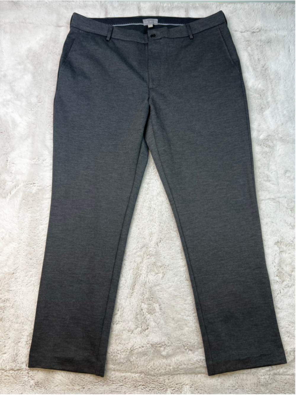 Ted Baker Dress Pants Mens Size 38x30 Grey Stretch Business Casual Office Wear